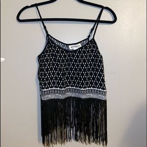 Fringe tank top
